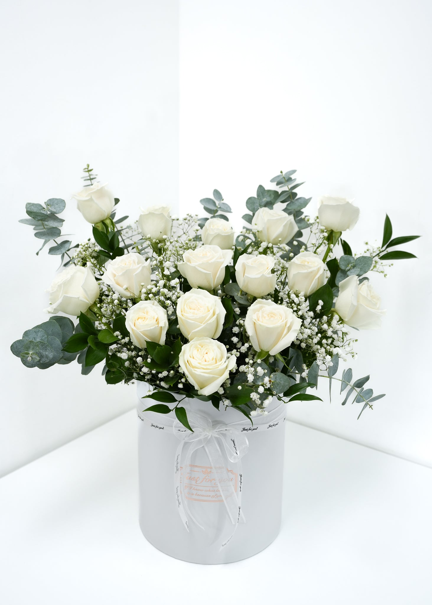 [VD] White Rose Round Box