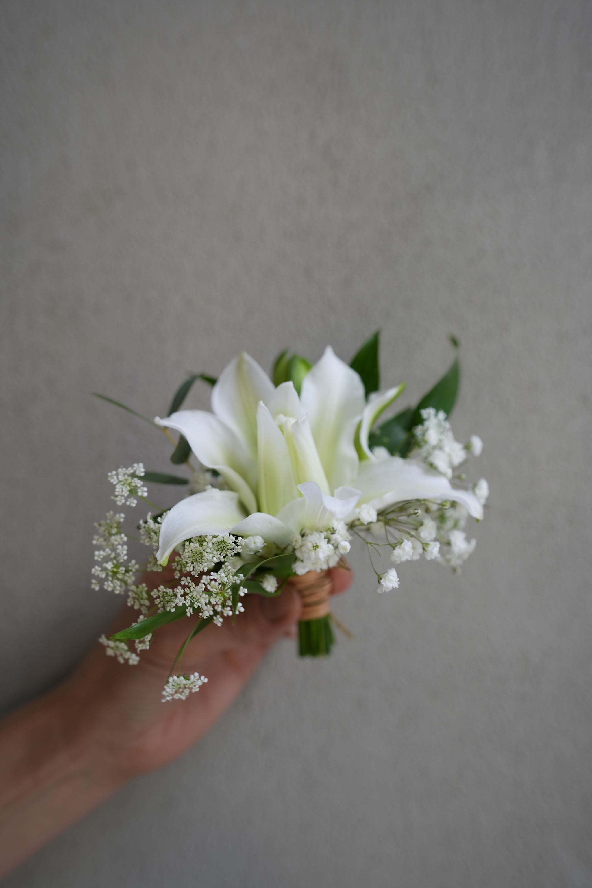 White Lily Boutonniere