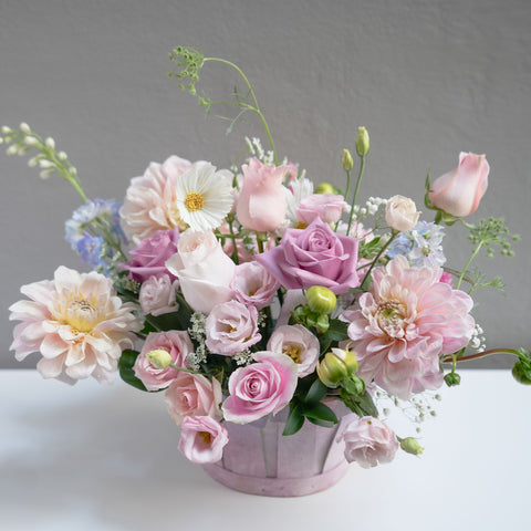 Pink Bloom Basket