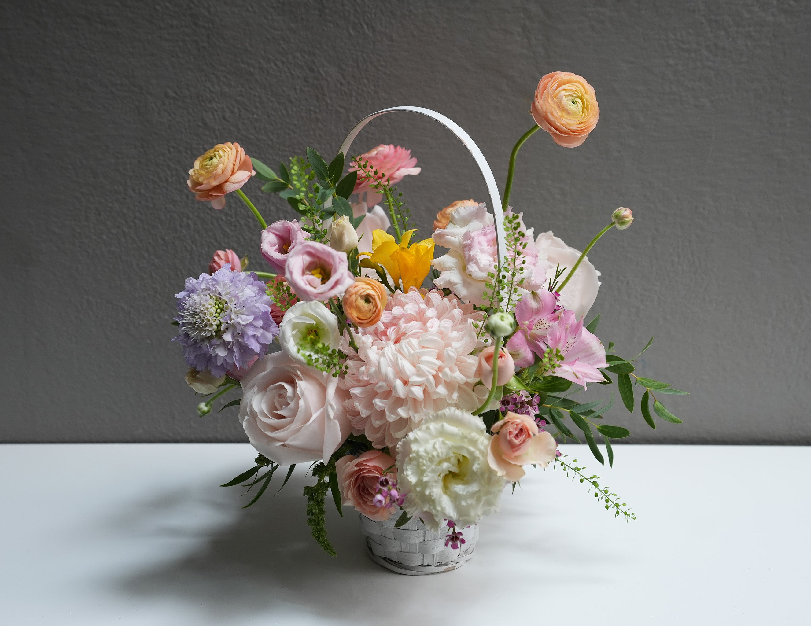 Pastel Love Bloom Basket