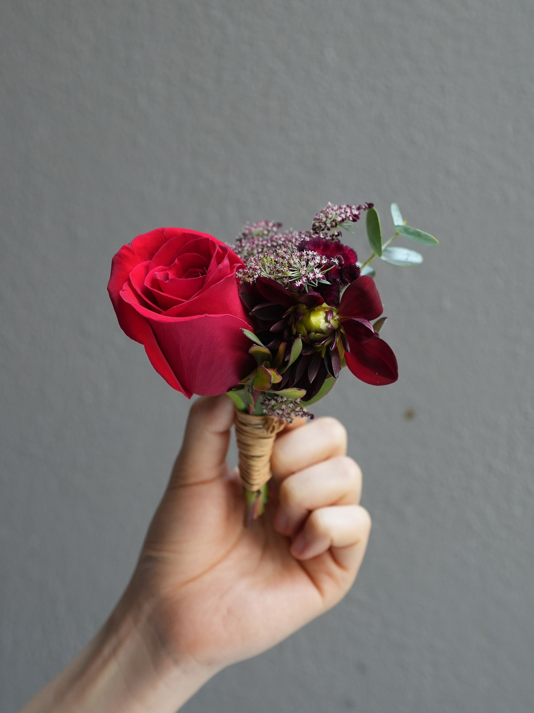 Red Rose Corsage  & boutonniere