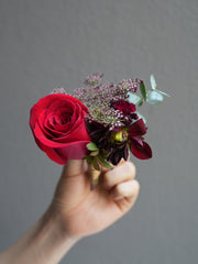 Red Rose Corsage  & boutonniere