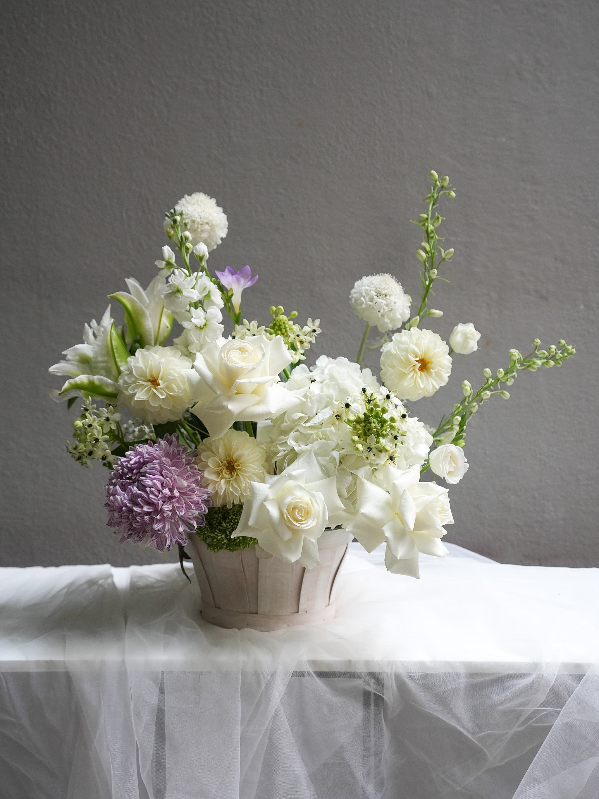 Purple Bloom Basket