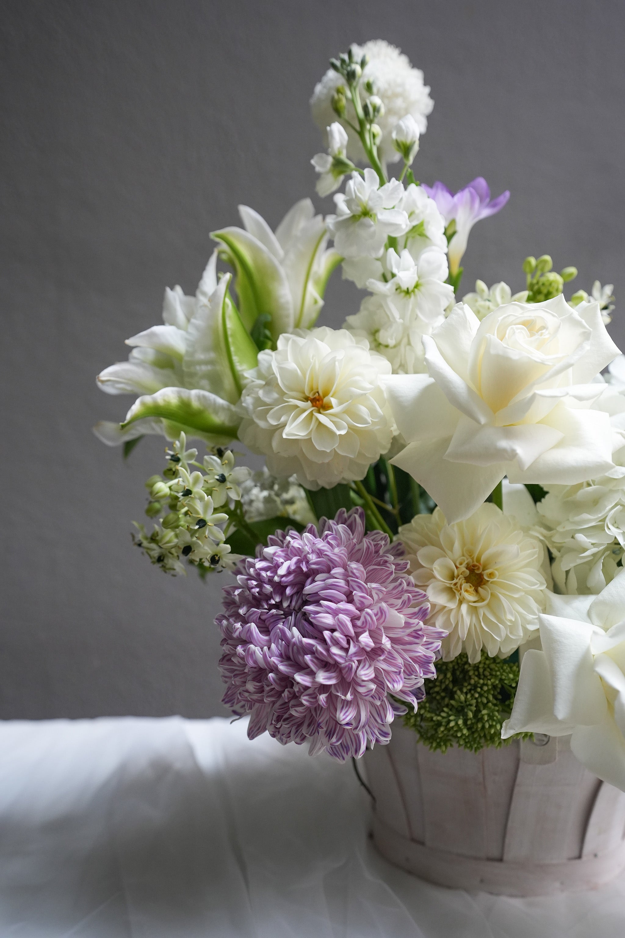 Purple Bloom Basket