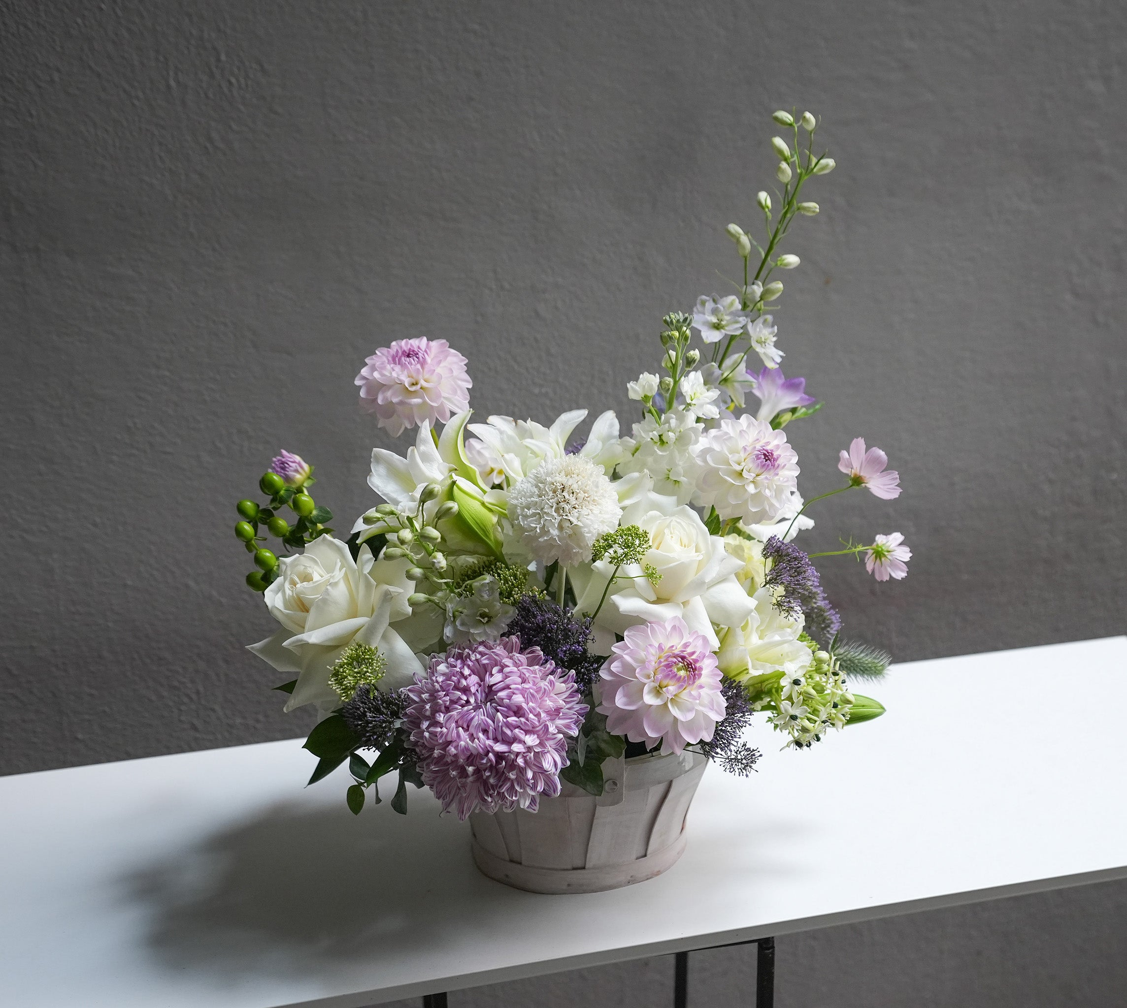 Purple Bloom Basket
