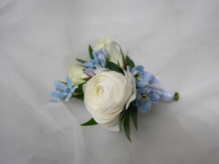 Pure Ranunculus Corsage & Boutonniere