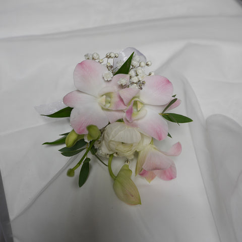 Coral Dusk Corsage