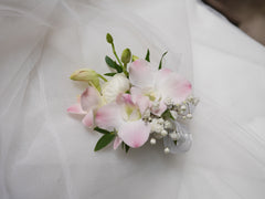 Coral Dusk Corsage
