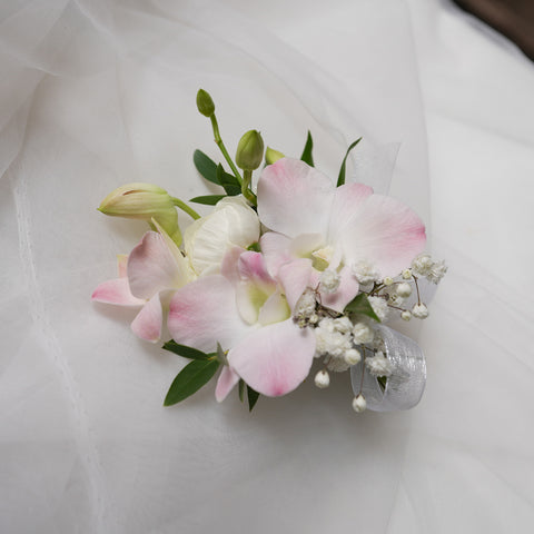 Coral Dusk Corsage