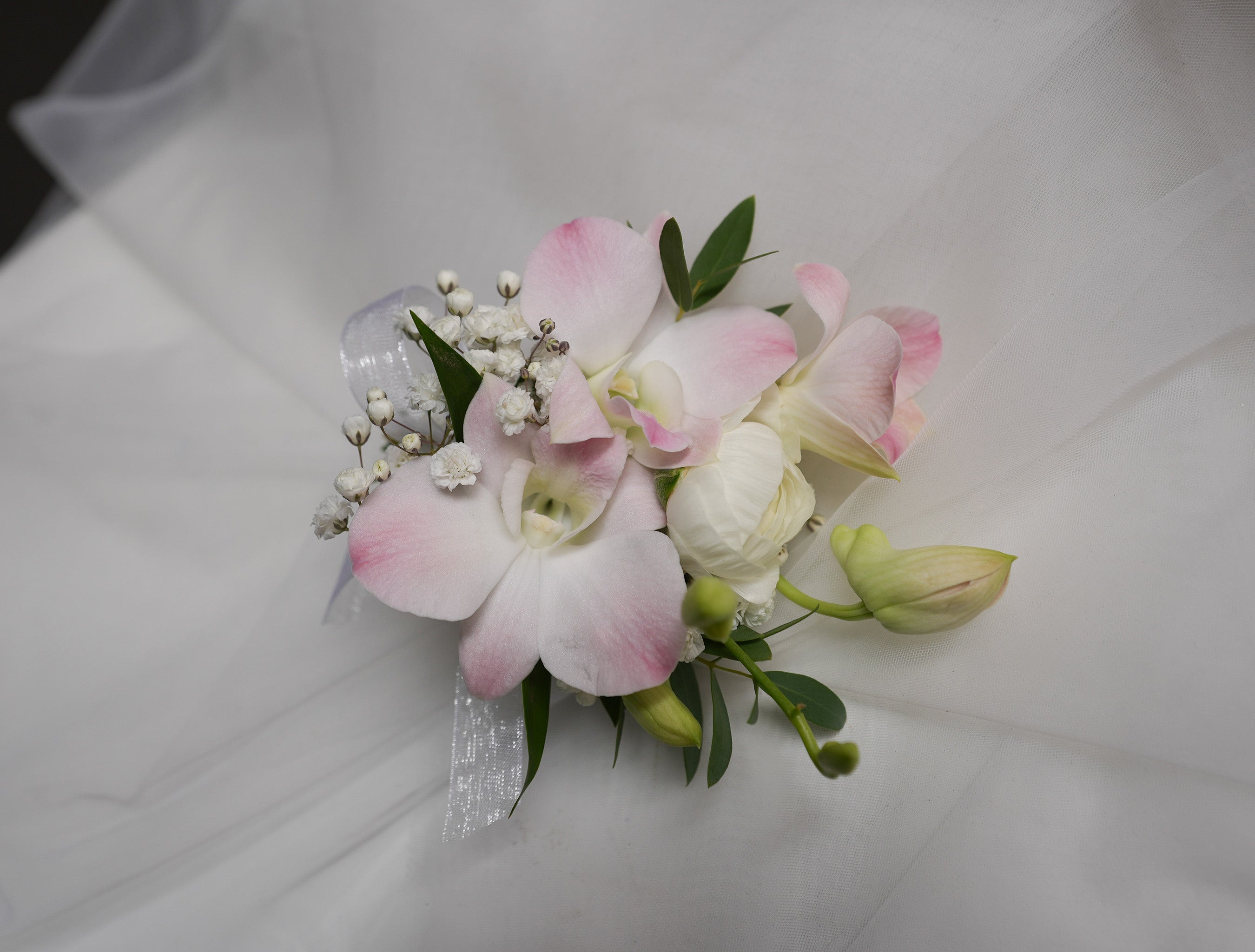 Coral Dusk Corsage