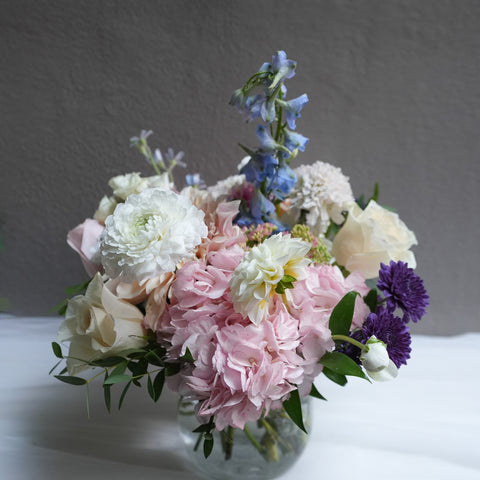 Blush & Sky Centerpiece