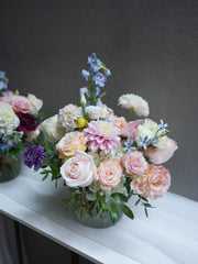 Blush & Sky Centerpiece