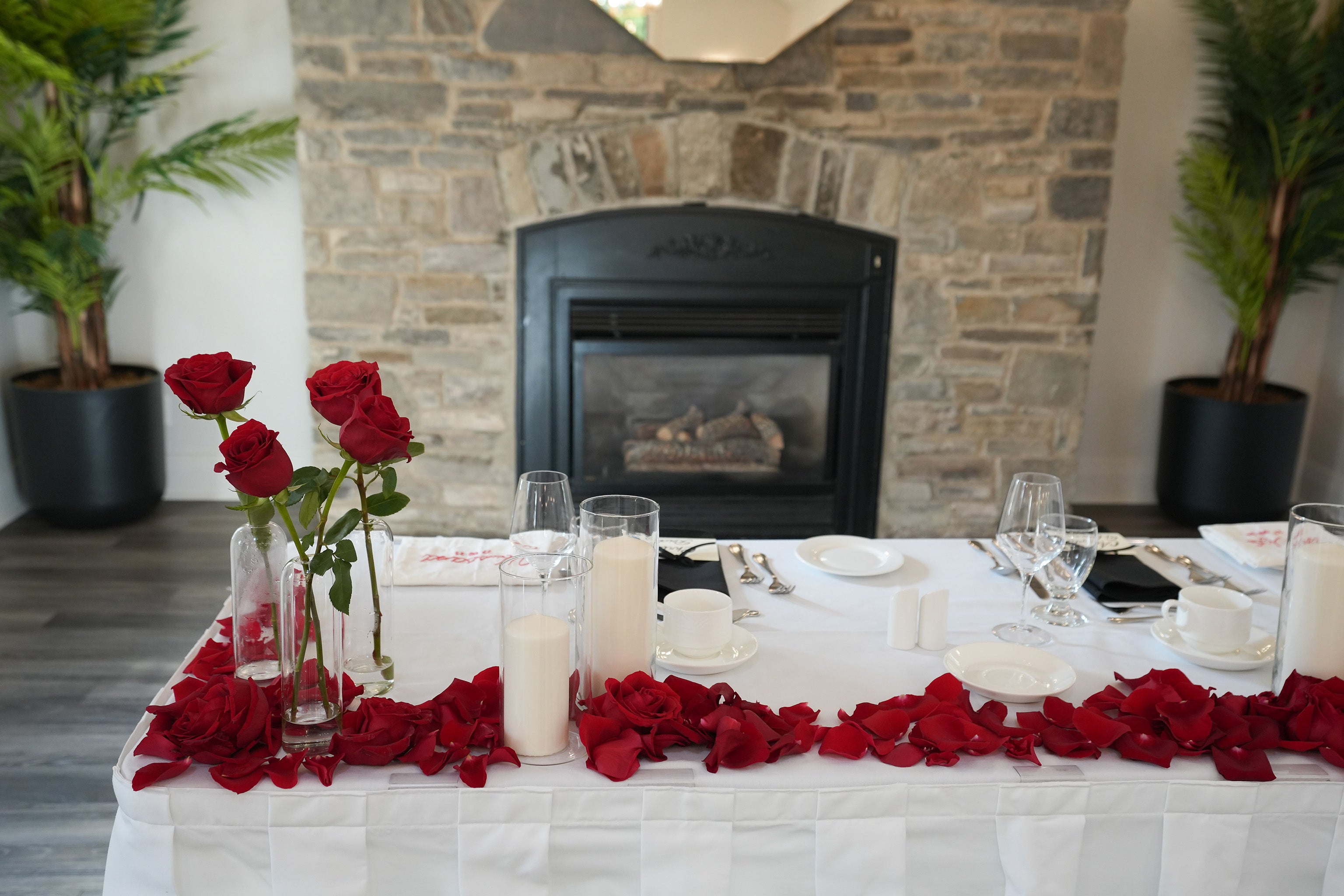 Solitary Scarlet Centerpiece