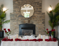 Solitary Scarlet Centerpiece