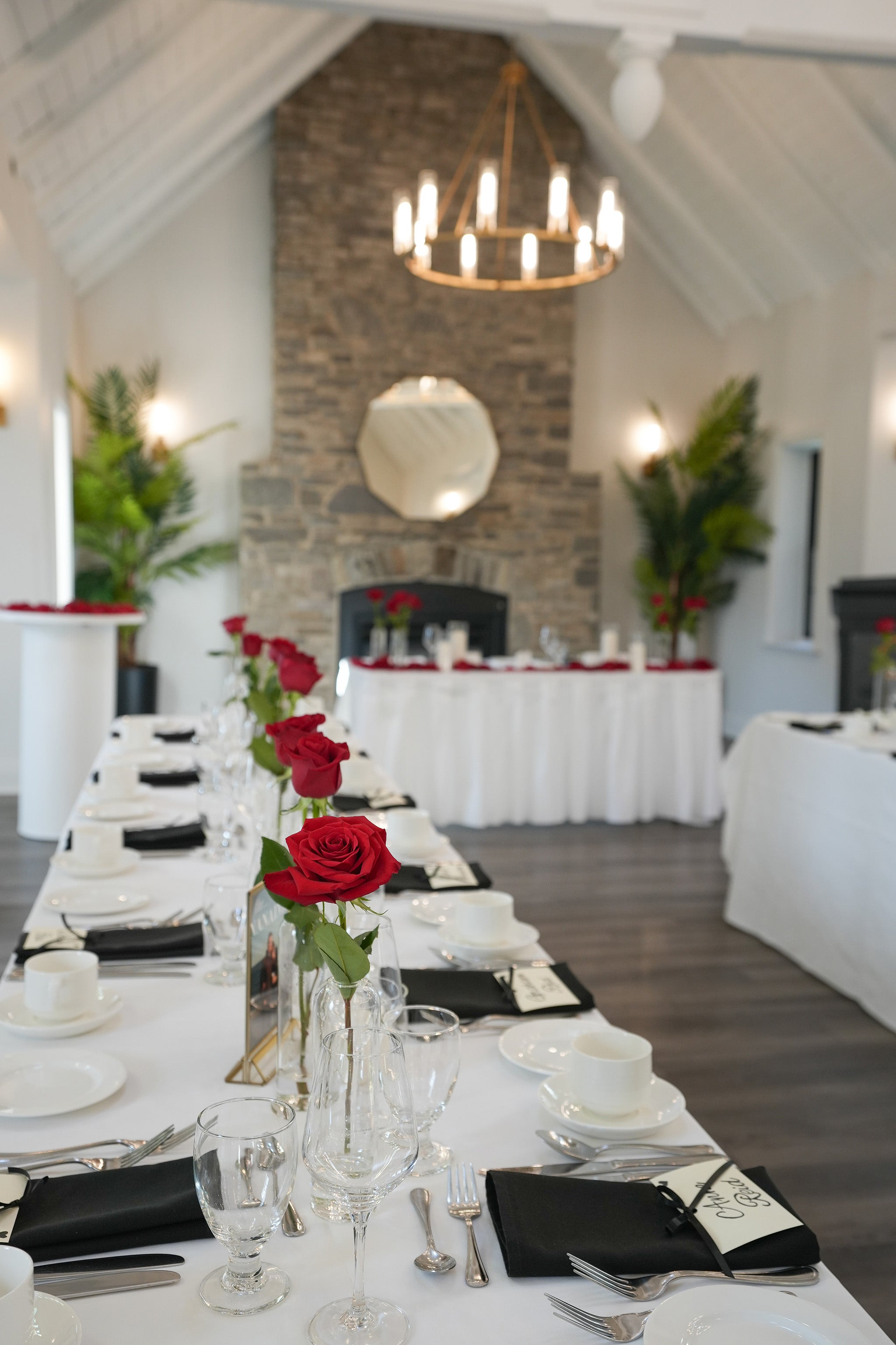 Solitary Scarlet Centerpiece