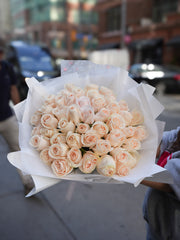 Peach Garden Rose Bouquet