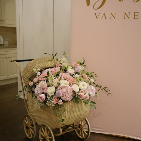 Pink Stroller Decor