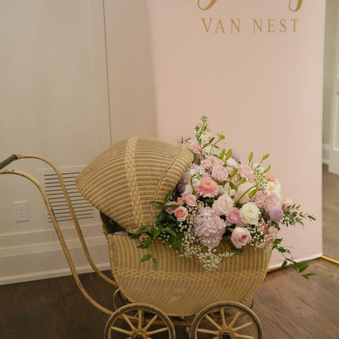 Pink Stroller Decor