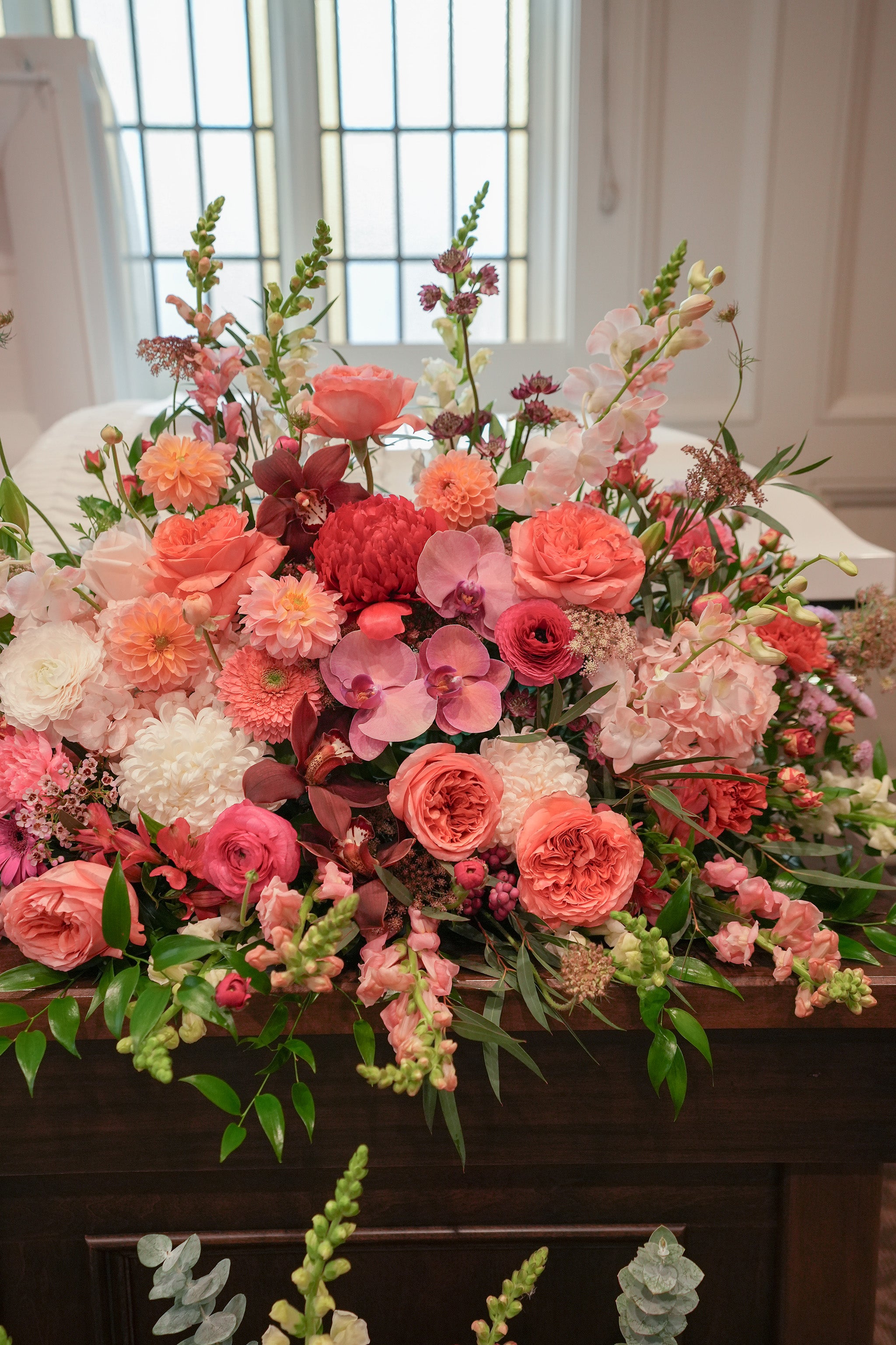 Peachy Kaleidoscope Centerpiece