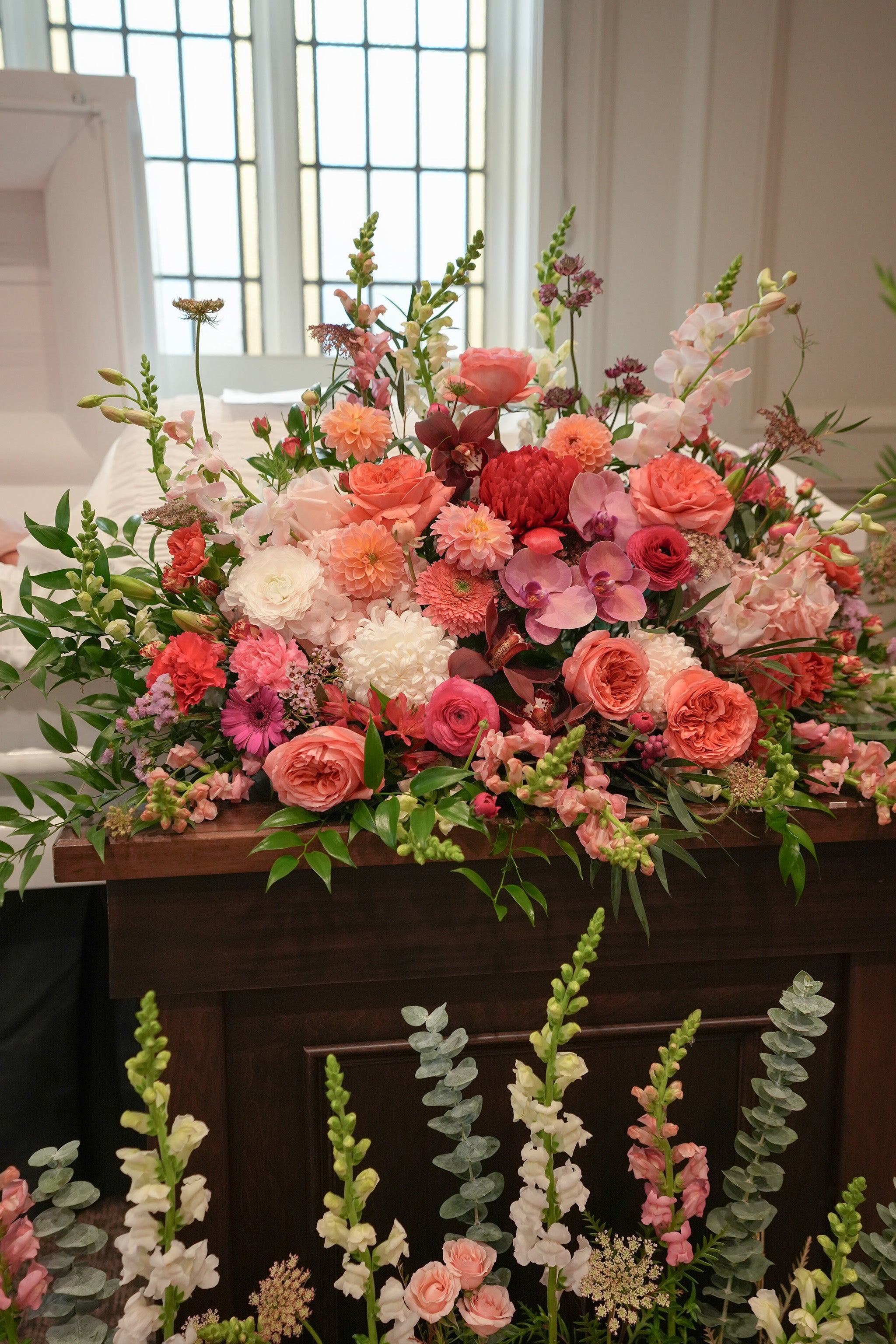 Peachy Kaleidoscope Centerpiece