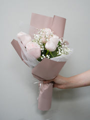 Simple Blush Rose Bouquet