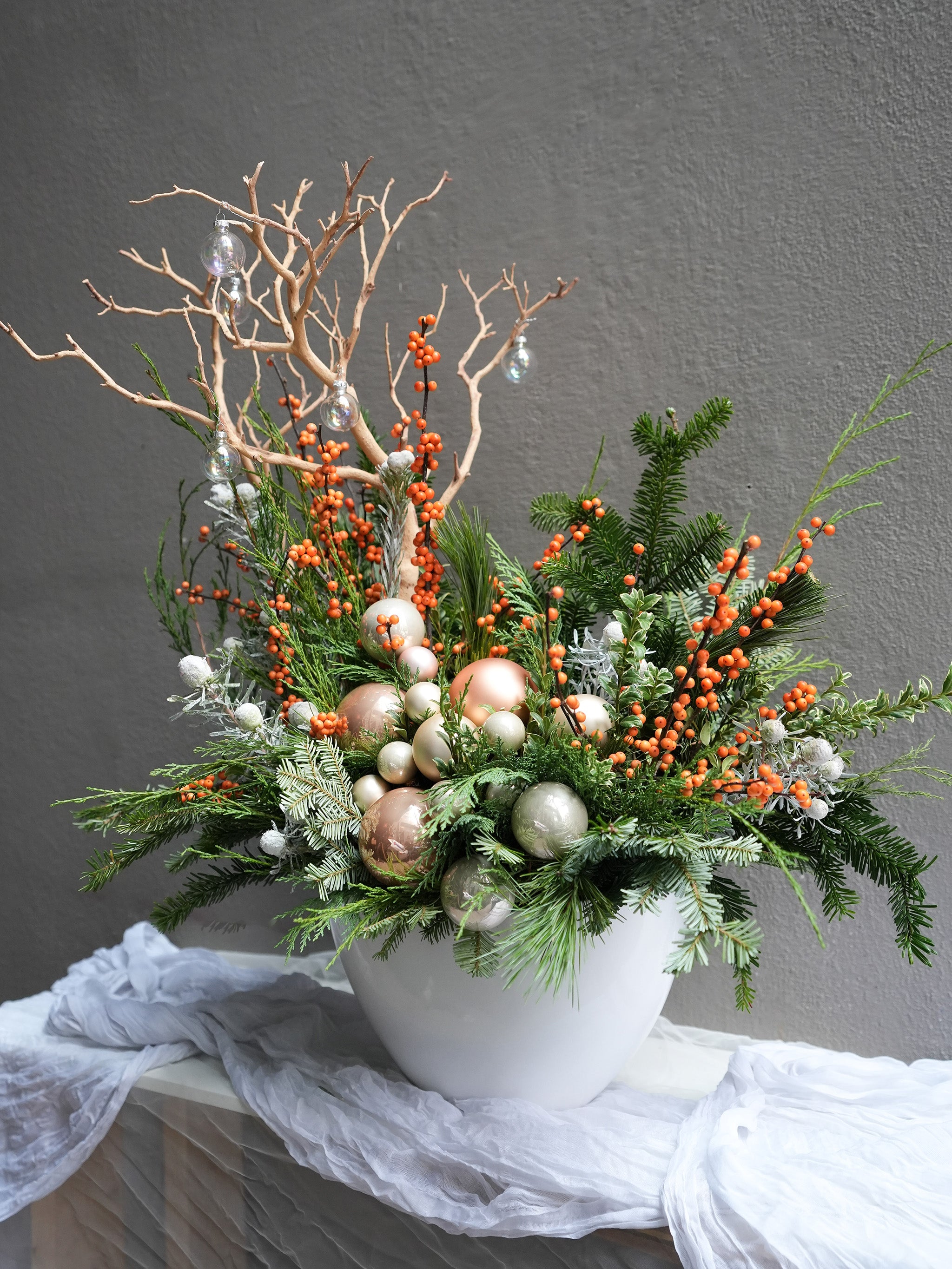 Winter Wonderland Planters