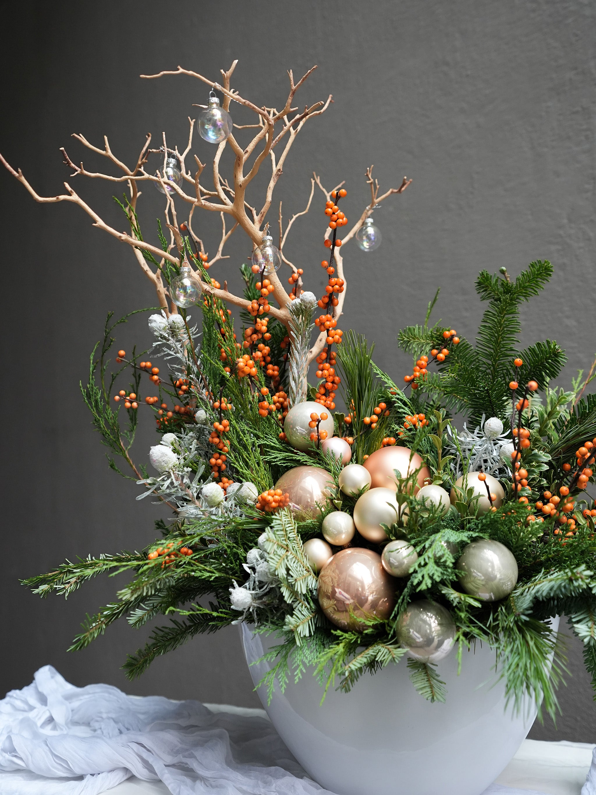 Winter Wonderland Planters