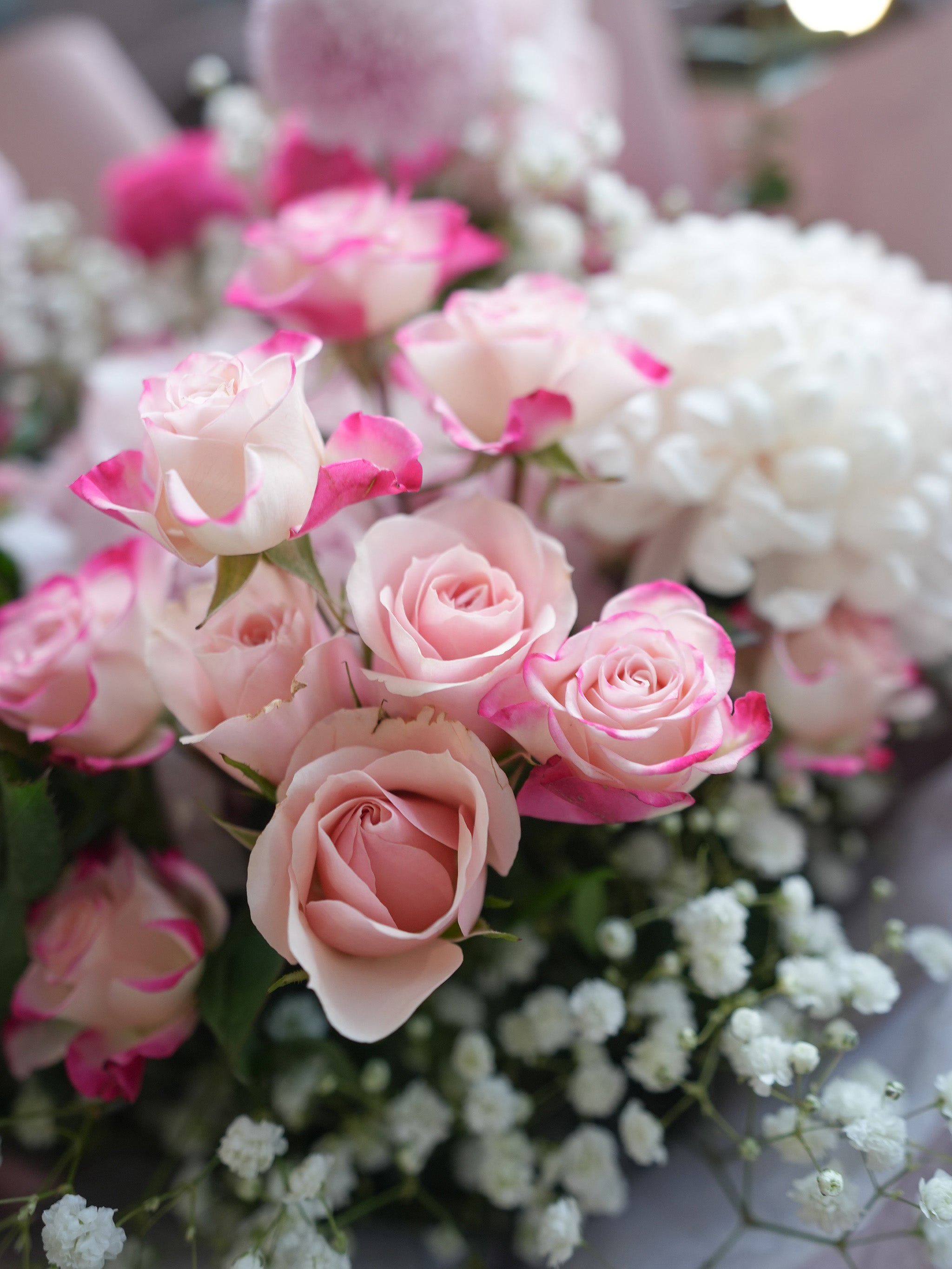Petite Pink Rose Charm