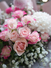 Petite Pink Rose Charm
