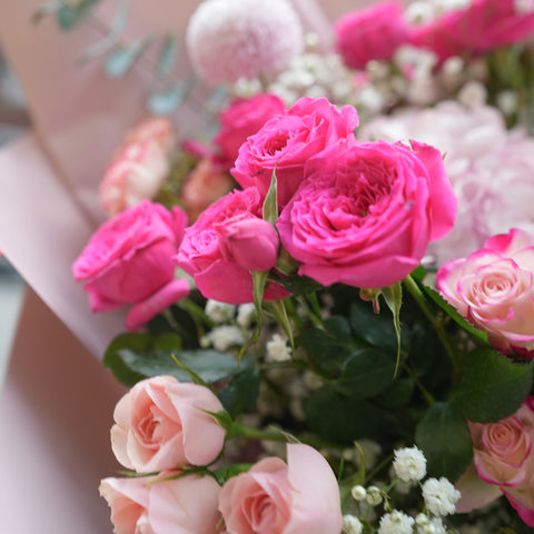 Petite Pink Rose Charm