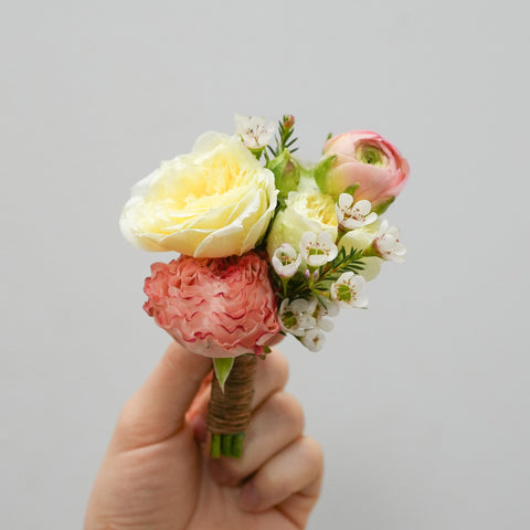 Peach & Yellow Corsage