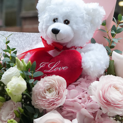 [VDAY] Pink Teddy Bloom