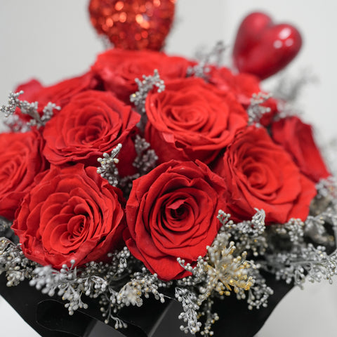 Double Love Red Rose Box
