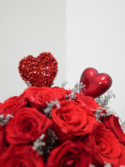 Double Love Red Rose Box