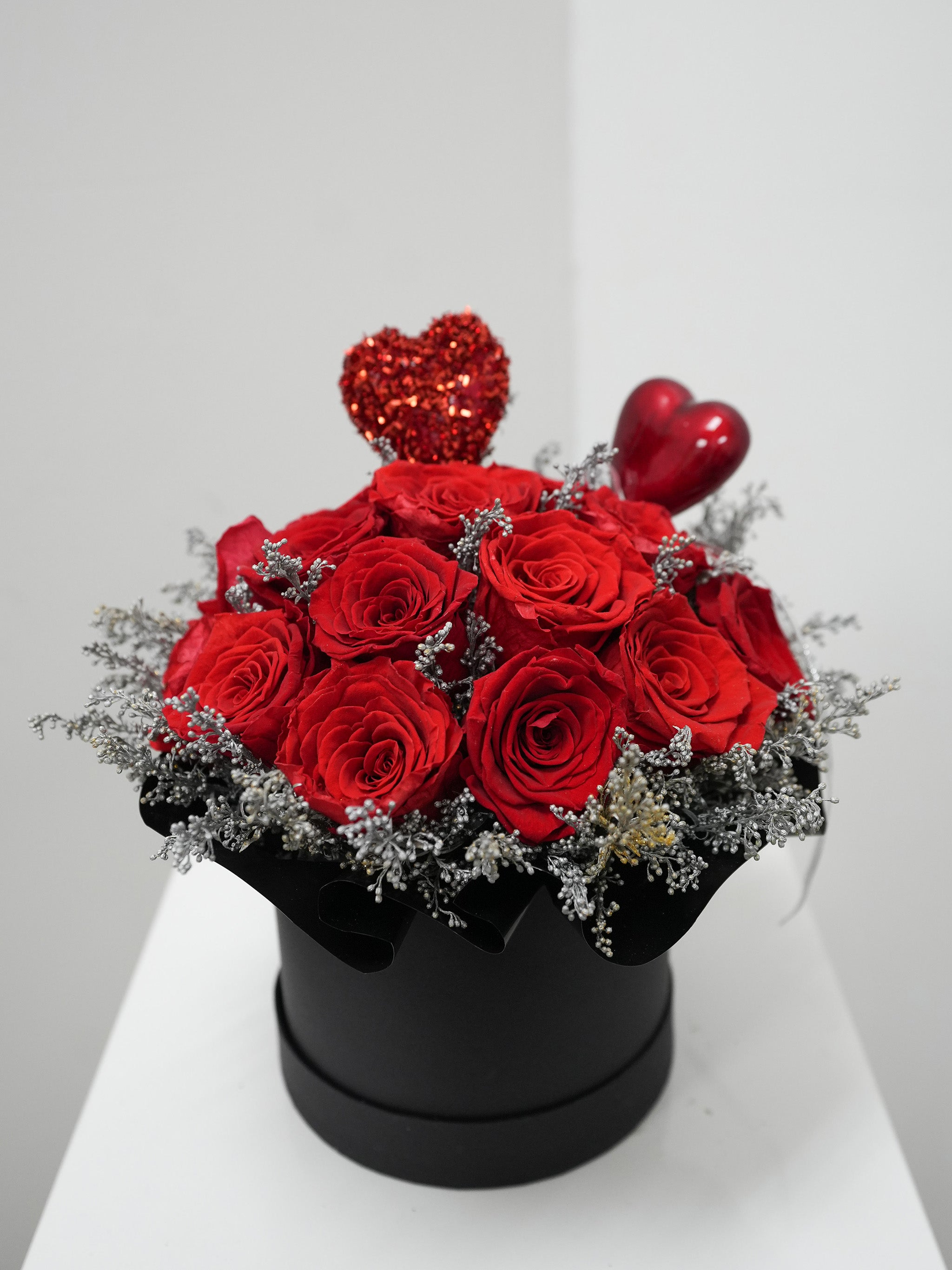 Double Love Red Rose Box