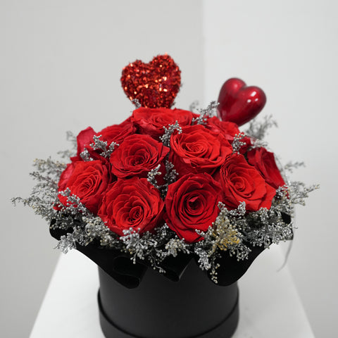 Double Love Red Rose Box