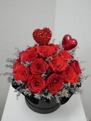 Double Love Red Rose Box