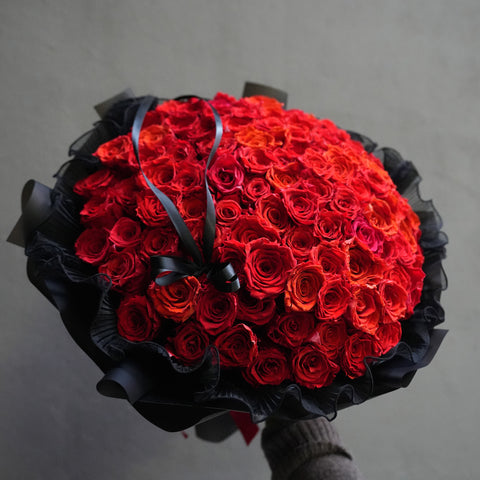 100 Preserved Red Roses