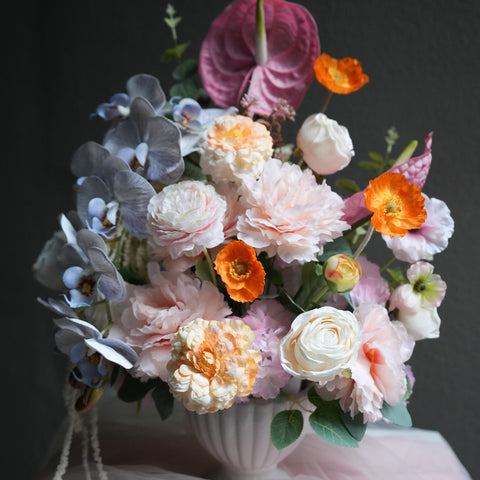 Vibrant Silk Flower Arrangement