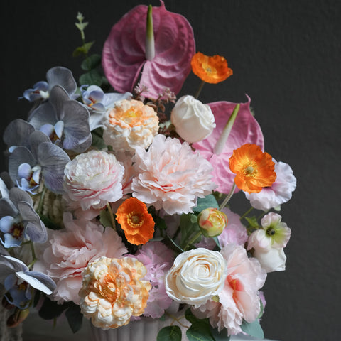 Vibrant Silk Flower Arrangement