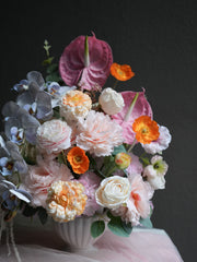 Vibrant Silk Flower Arrangement
