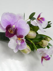Purple Orchid Boutonniere