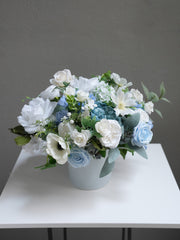 Blue Silk Flower