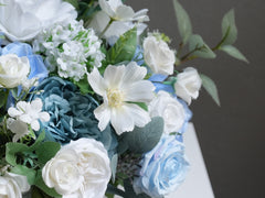 Blue Silk Flower
