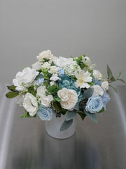 Blue Silk Flower