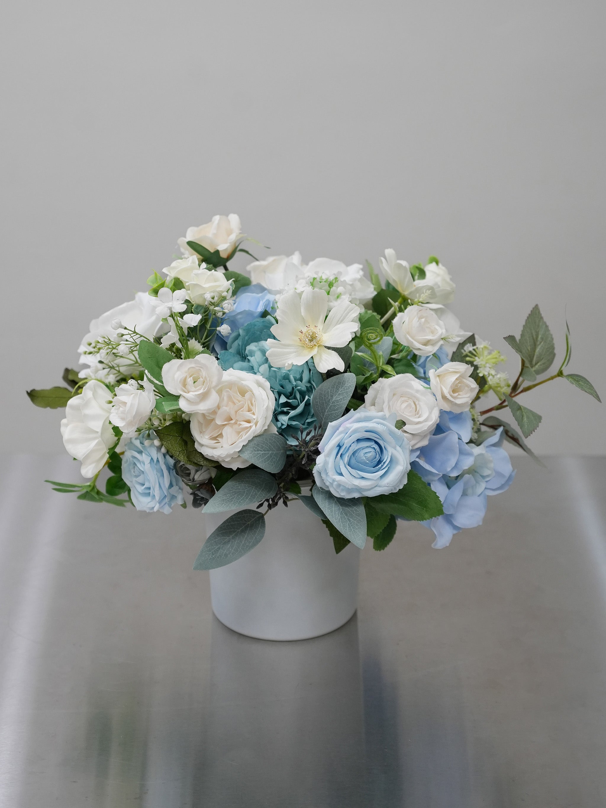 Blue Silk Flower