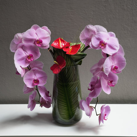 Pink Orchid Charm