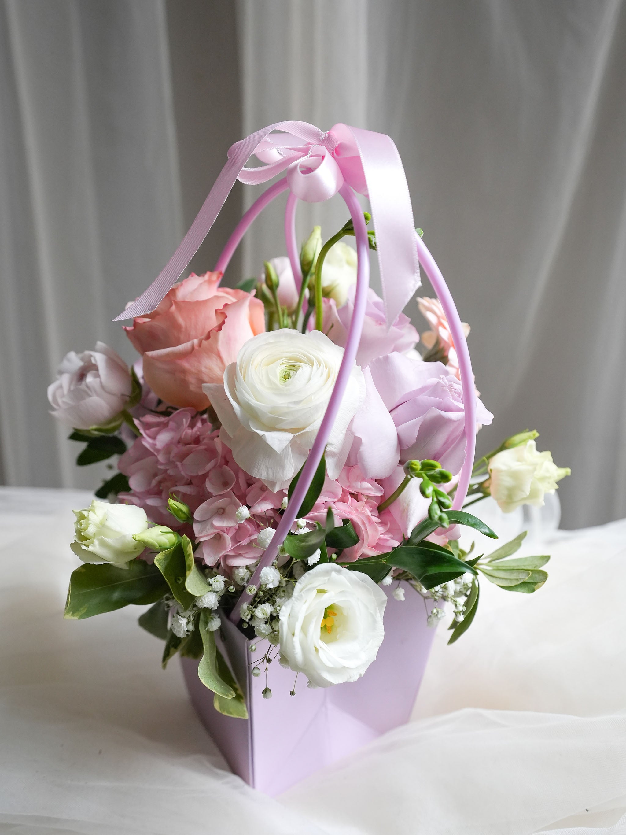 Pastel Garden Basket