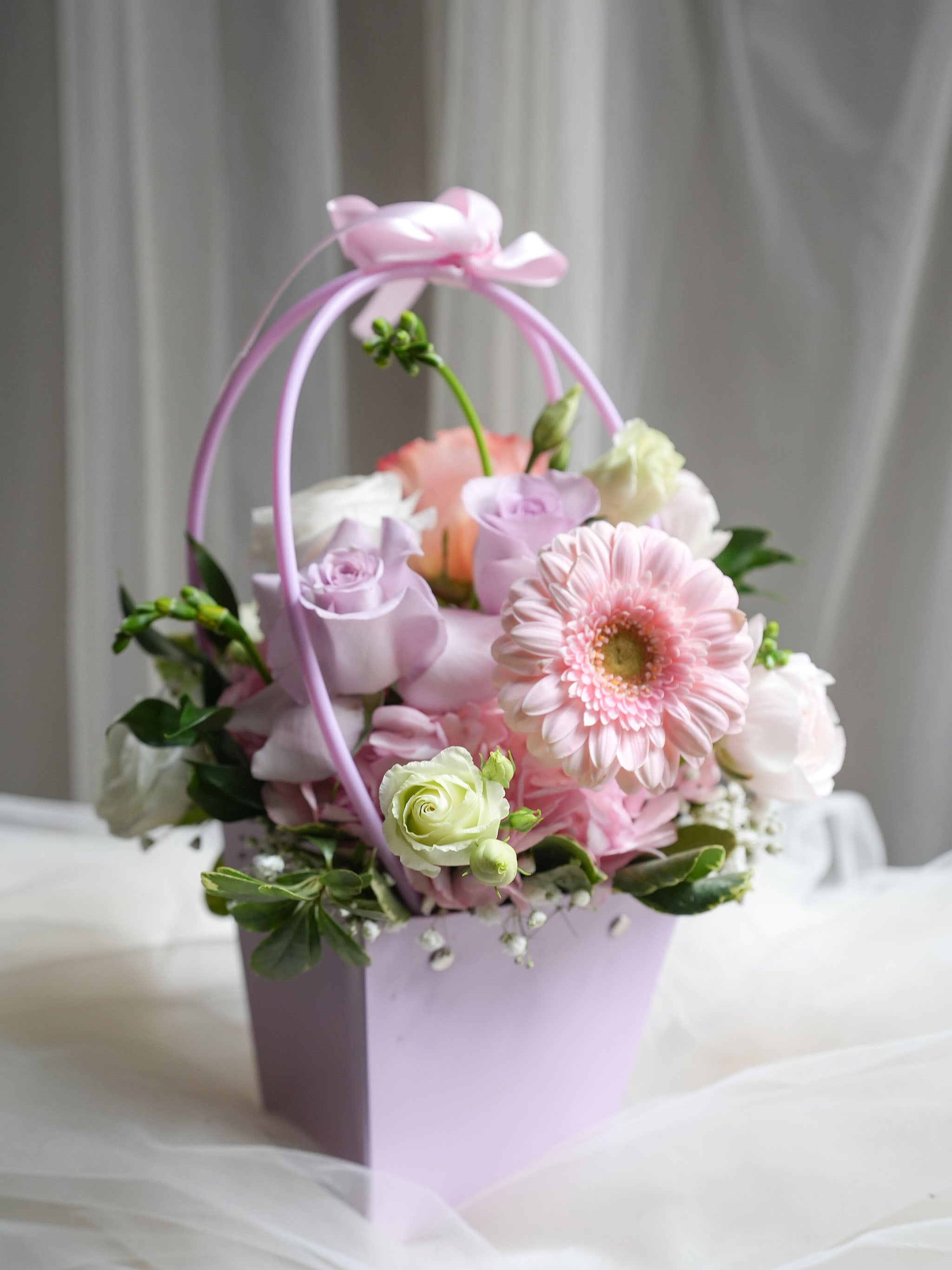 Pastel Garden Basket