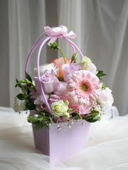 Pastel Garden Basket